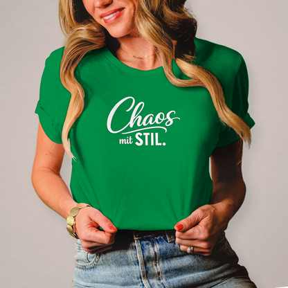 Damen T-Shirt „Chaos mit STIL“ – Statement Shirt mit Humor