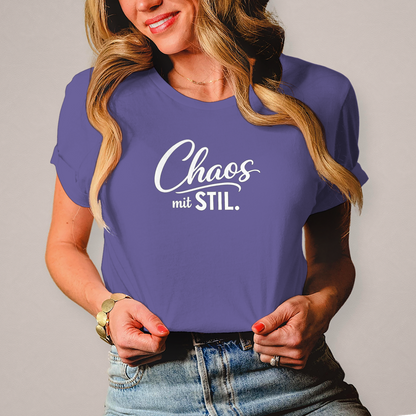 Damen T-Shirt „Chaos mit STIL“ – Statement Shirt mit Humor