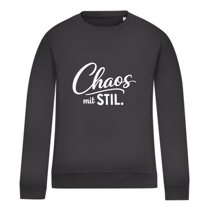 Damen Sweatshirt „Chaos mit STIL“ – Statement Sweatshirt mit Humor