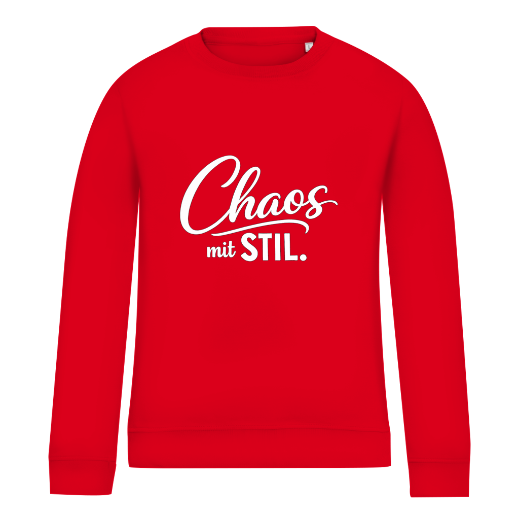 Damen Sweatshirt „Chaos mit STIL“ – Statement Sweatshirt mit Humor