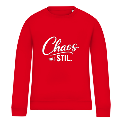 Damen Sweatshirt „Chaos mit STIL“ – Statement Sweatshirt mit Humor