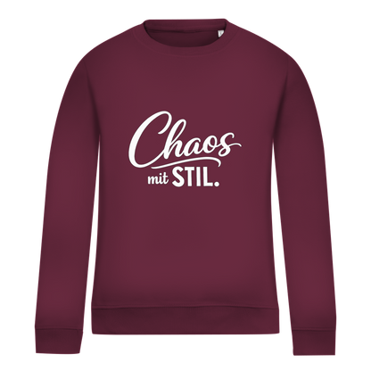 Damen Sweatshirt „Chaos mit STIL“ – Statement Sweatshirt mit Humor