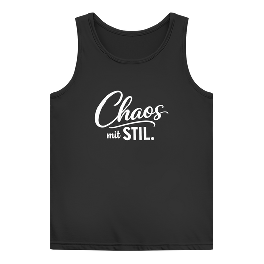 Damen Basic Tank Top „Chaos mit STIL“ – Statement Top mit Humor