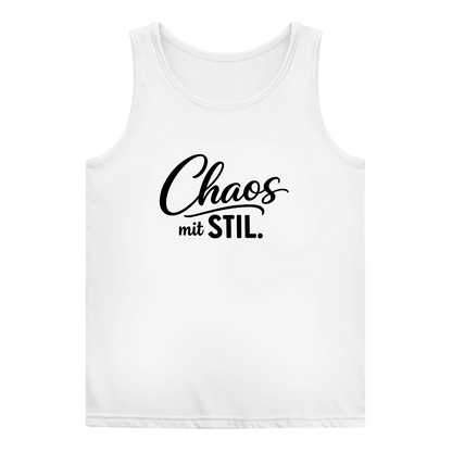 Damen Basic Tank Top „Chaos mit STIL“ – Statement Top mit Humor