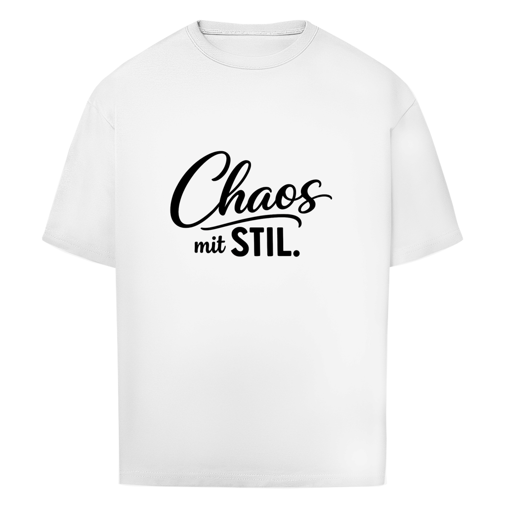 Oversize T-Shirt „Chaos mit STIL“ – Statement Shirt mit Humor