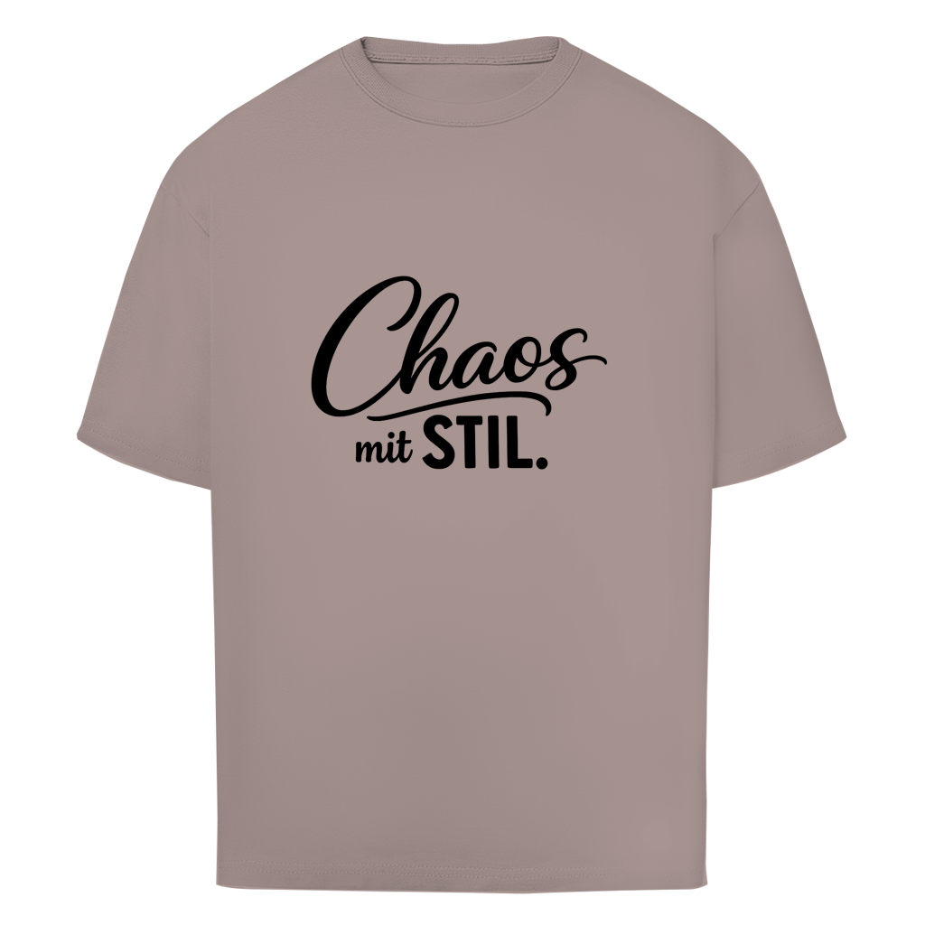Oversize T-Shirt „Chaos mit STIL“ – Statement Shirt mit Humor
