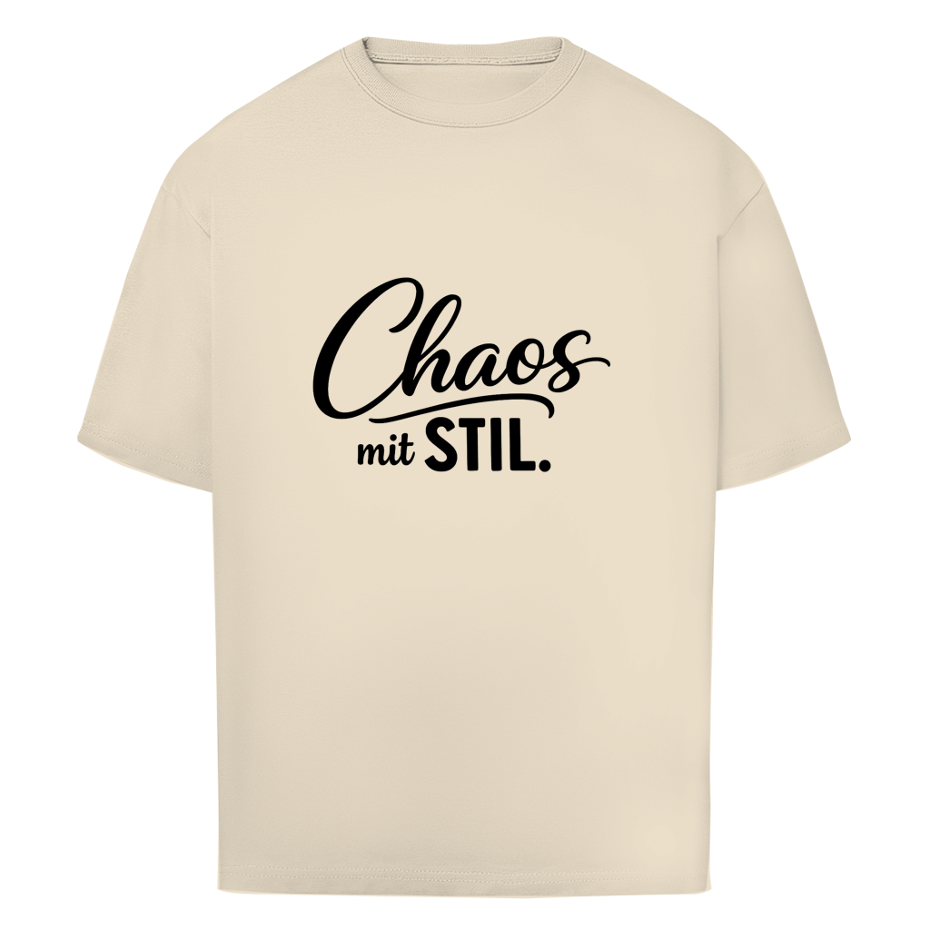 Oversize T-Shirt „Chaos mit STIL“ – Statement Shirt mit Humor