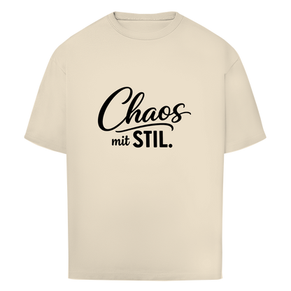 Oversize T-Shirt „Chaos mit STIL“ – Statement Shirt mit Humor