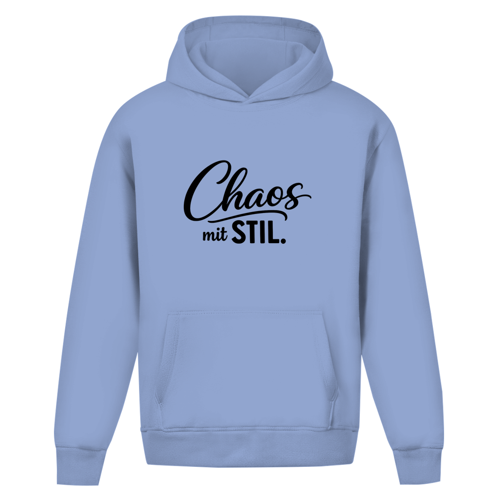 Oversize Hoodie ohne Kordel „Chaos mit STIL“ – Lässiger Statement Hoodie
