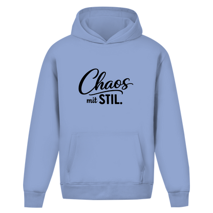 Oversize Hoodie ohne Kordel „Chaos mit STIL“ – Lässiger Statement Hoodie