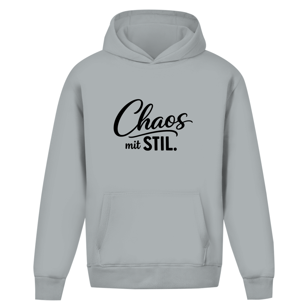 Oversize Hoodie ohne Kordel „Chaos mit STIL“ – Lässiger Statement Hoodie
