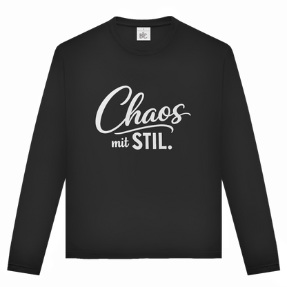 Unisex Langarmshirt „Chaos mit STIL“ – Statement Longsleeve mit Humor
