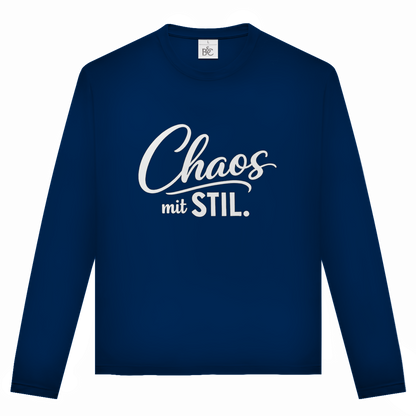 Unisex Langarmshirt „Chaos mit STIL“ – Statement Longsleeve mit Humor
