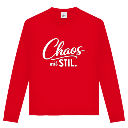 Unisex Langarmshirt „Chaos mit STIL“ – Statement Longsleeve mit Humor