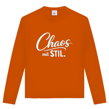 Unisex Langarmshirt „Chaos mit STIL“ – Statement Longsleeve mit Humor