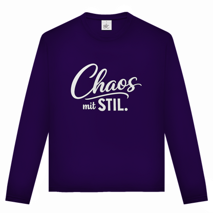 Unisex Langarmshirt „Chaos mit STIL“ – Statement Longsleeve mit Humor