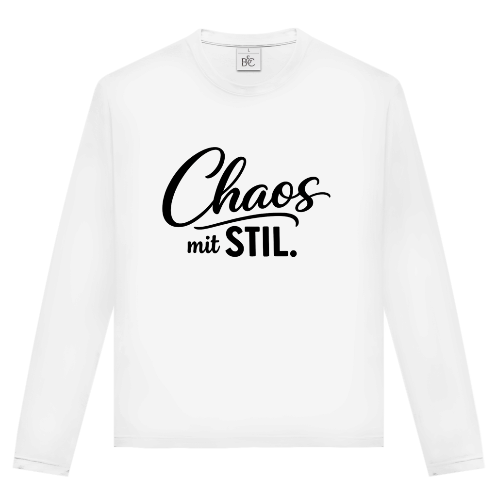 Unisex Langarmshirt „Chaos mit STIL“ – Statement Longsleeve mit Humor