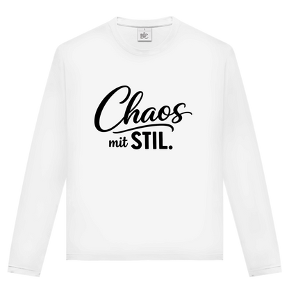 Unisex Langarmshirt „Chaos mit STIL“ – Statement Longsleeve mit Humor