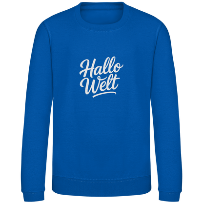 Kinder Sweatshirt „Hallo Welt“ – Premium Kids Pullover | Nachhaltiges Spruch Sweatshirt