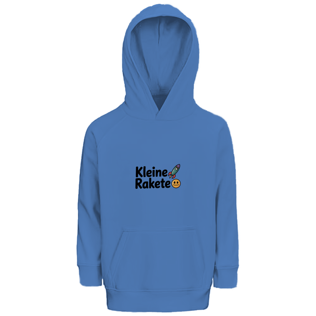 Kinder Bio Hoodie „Kleine Rakete“ – Premium Kids Hoodie aus Bio-Baumwolle | Nachhaltiger Motiv Hoodie
