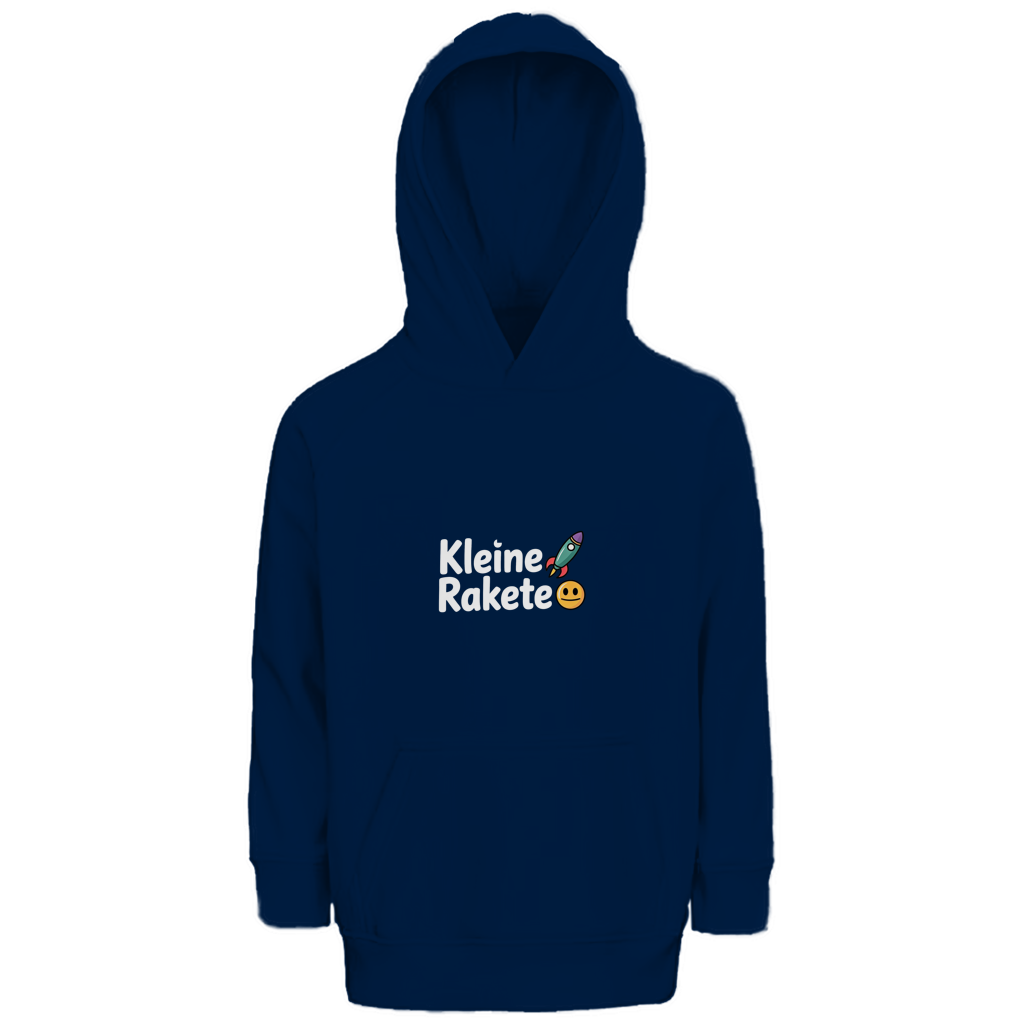 Kinder Bio Hoodie „Kleine Rakete“ – Premium Kids Hoodie aus Bio-Baumwolle | Nachhaltiger Motiv Hoodie