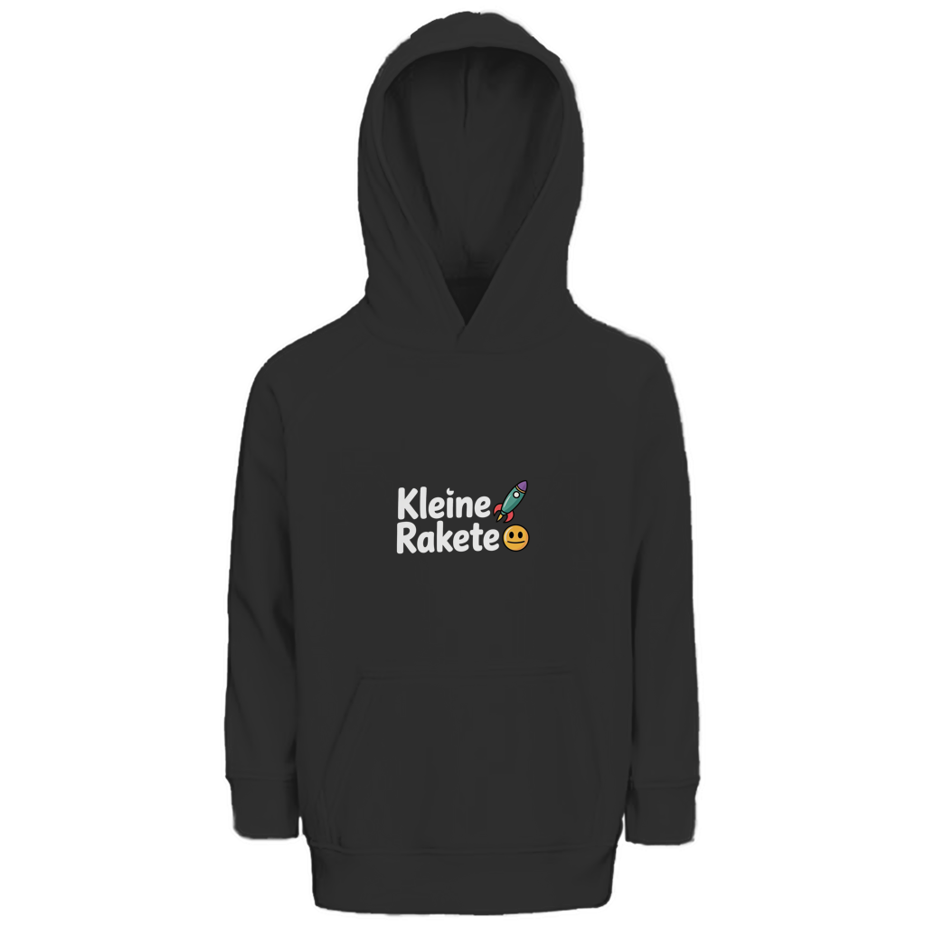 Kinder Bio Hoodie „Kleine Rakete“ – Premium Kids Hoodie aus Bio-Baumwolle | Nachhaltiger Motiv Hoodie
