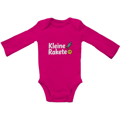 Baby Bio Langarm Body „Kleine Rakete“ – Premium Bodysuit aus Bio-Baumwolle | Nachhaltiger Baby Motiv Body