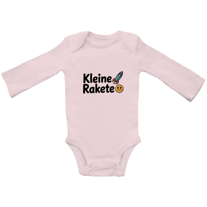 Baby Bio Langarm Body „Kleine Rakete“ – Premium Bodysuit aus Bio-Baumwolle | Nachhaltiger Baby Motiv Body