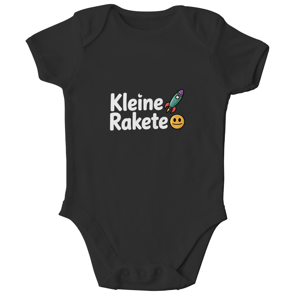 Kinder Bio Body „Kleine Rakete“ – Premium Bodysuit aus Bio-Baumwolle | Nachhaltiger Motiv Body