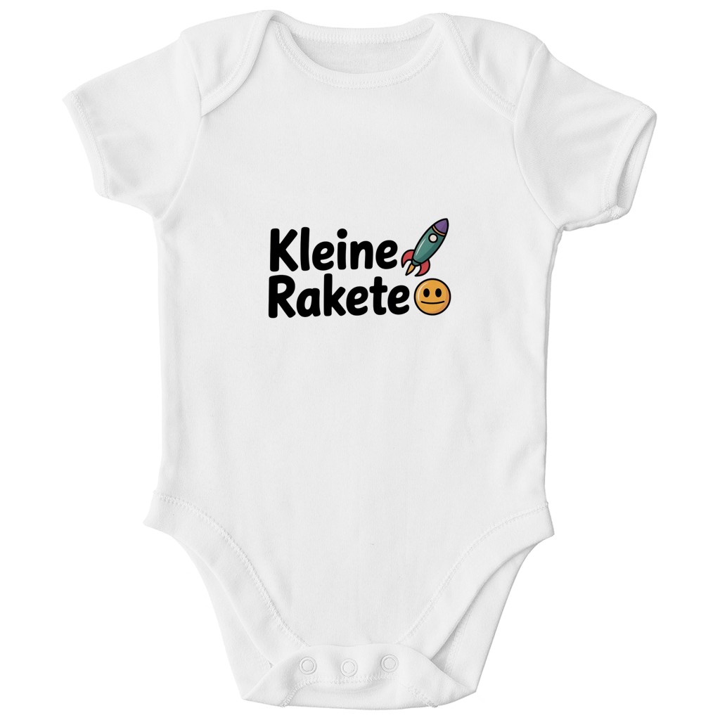 Kinder Bio Body „Kleine Rakete“ – Premium Bodysuit aus Bio-Baumwolle | Nachhaltiger Motiv Body