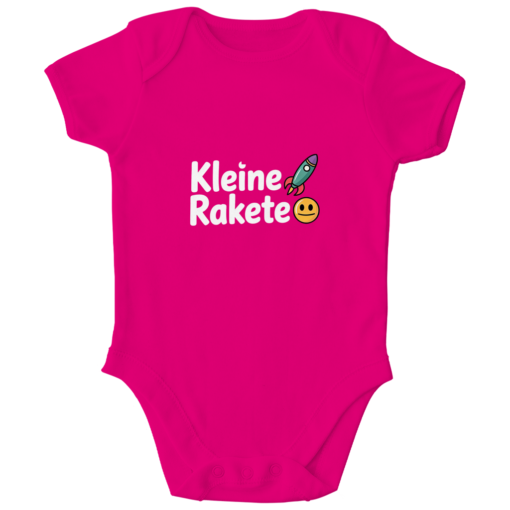 Kinder Bio Body „Kleine Rakete“ – Premium Bodysuit aus Bio-Baumwolle | Nachhaltiger Motiv Body
