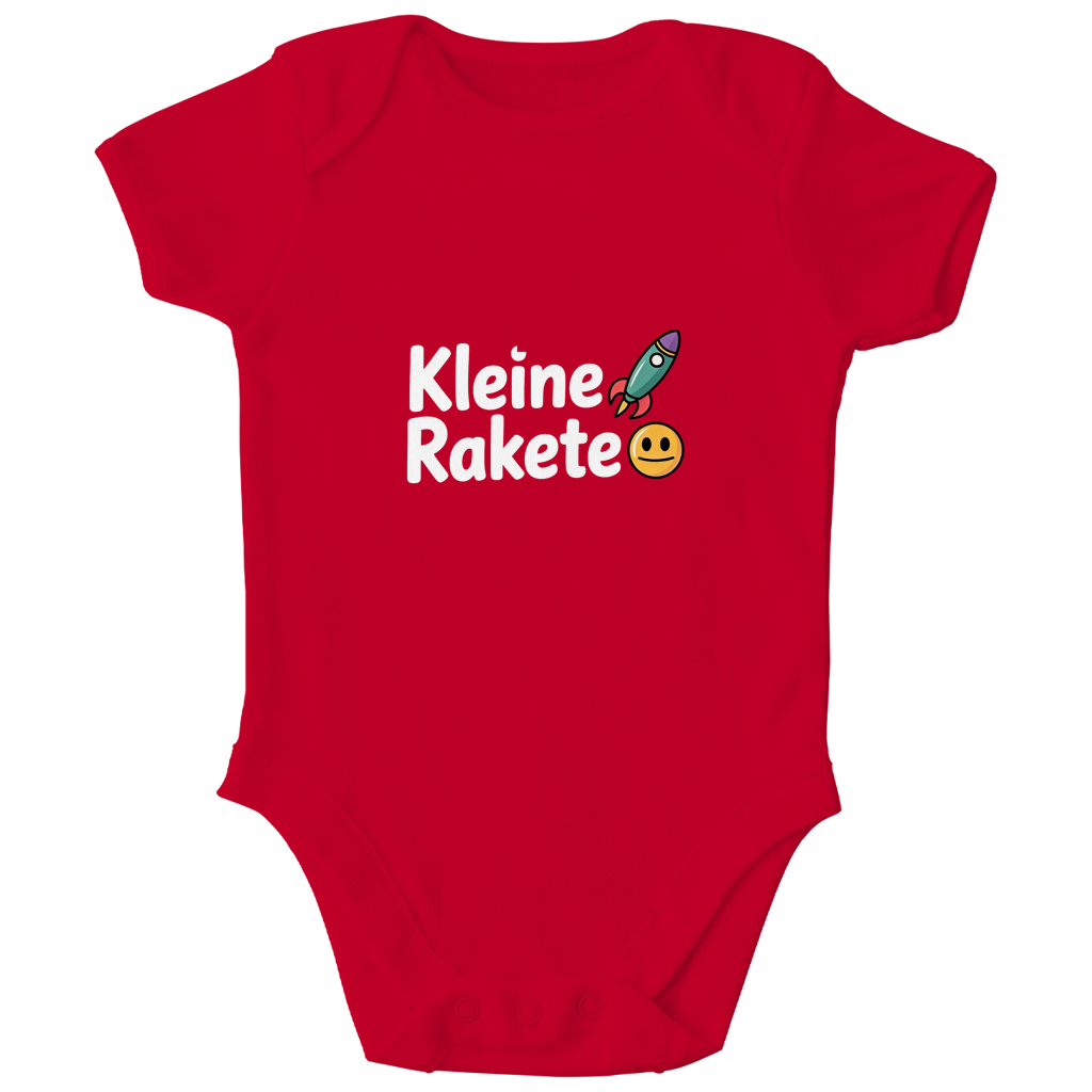Kinder Bio Body „Kleine Rakete“ – Premium Bodysuit aus Bio-Baumwolle | Nachhaltiger Motiv Body