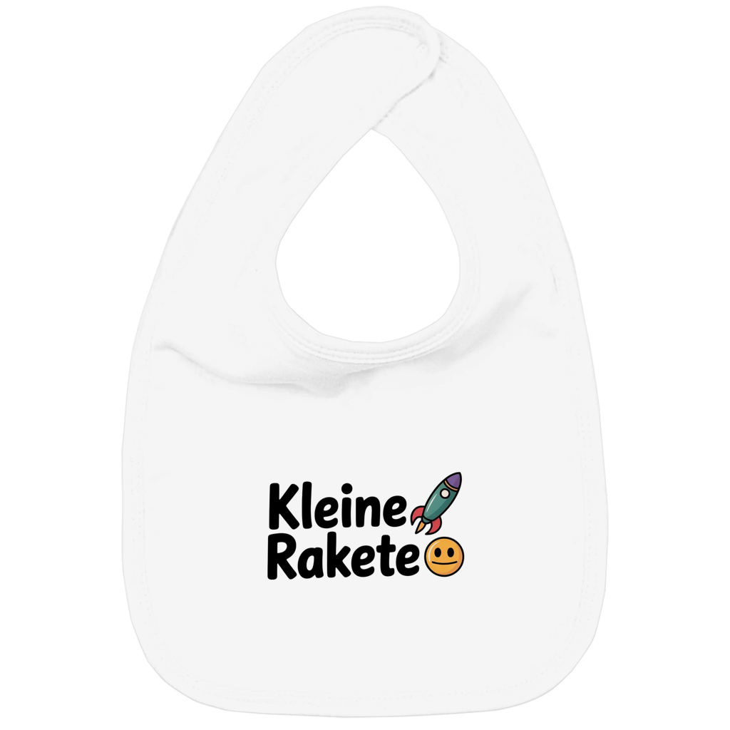 Kinder Bio Lätzchen „Kleine Rakete“ – Nachhaltiges Baby Lätzchen aus Bio-Baumwolle | Süßes Raketen Lätzchen