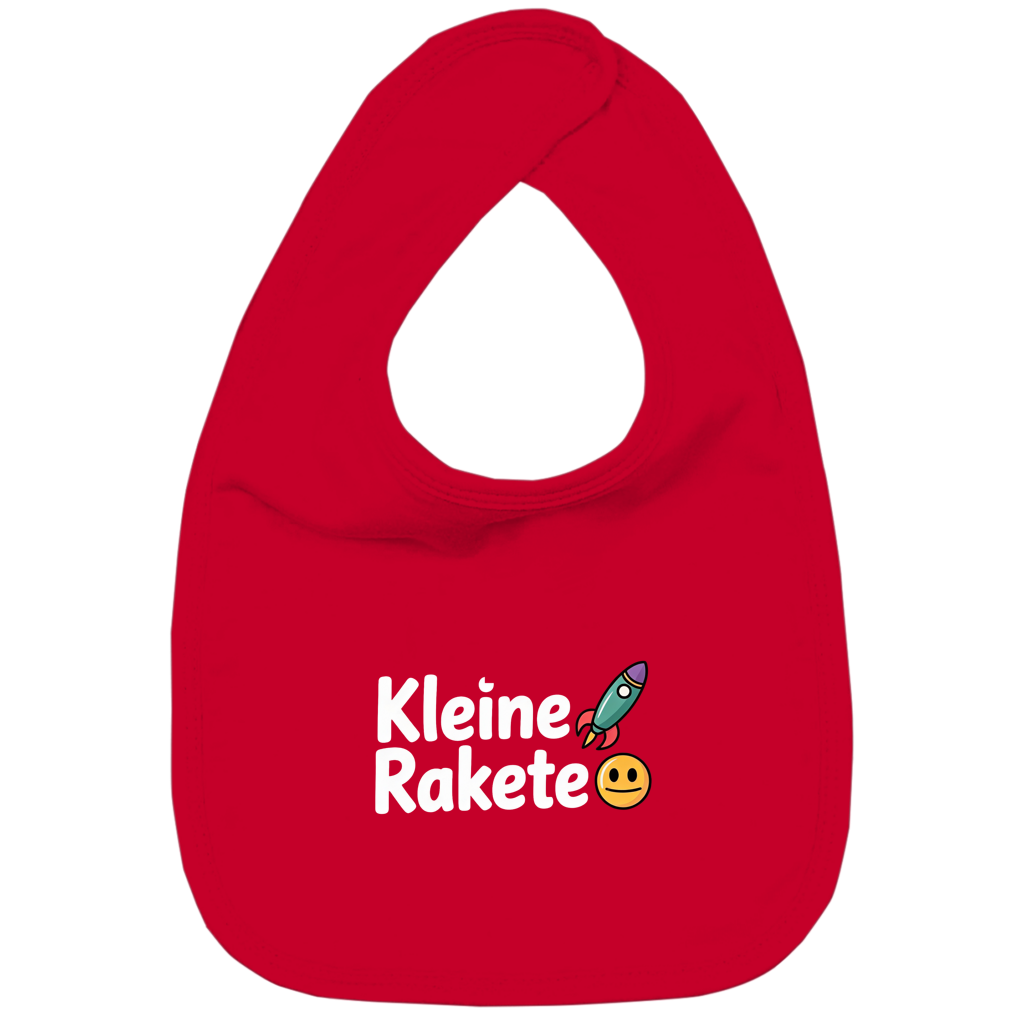 Kinder Bio Lätzchen „Kleine Rakete“ – Nachhaltiges Baby Lätzchen aus Bio-Baumwolle | Süßes Raketen Lätzchen