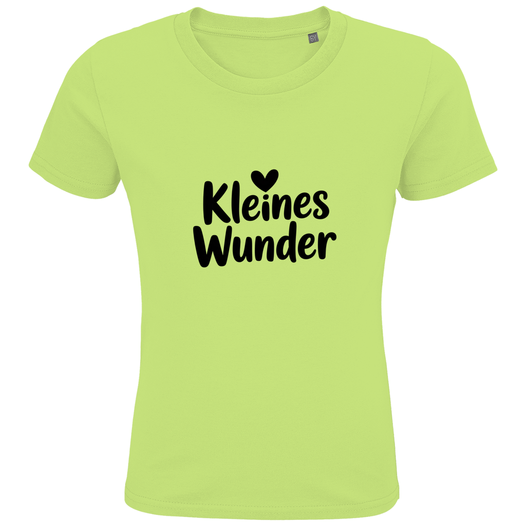 Kinder Bio T-Shirt „Kleines Wunder“ – Premium Kids Shirt aus Bio-Baumwolle | Nachhaltiges Spruchshirt