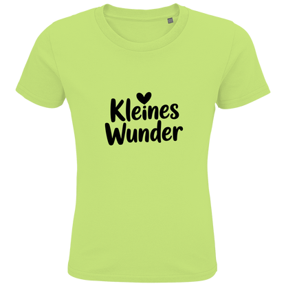 Kinder Bio T-Shirt „Kleines Wunder“ – Premium Kids Shirt aus Bio-Baumwolle | Nachhaltiges Spruchshirt