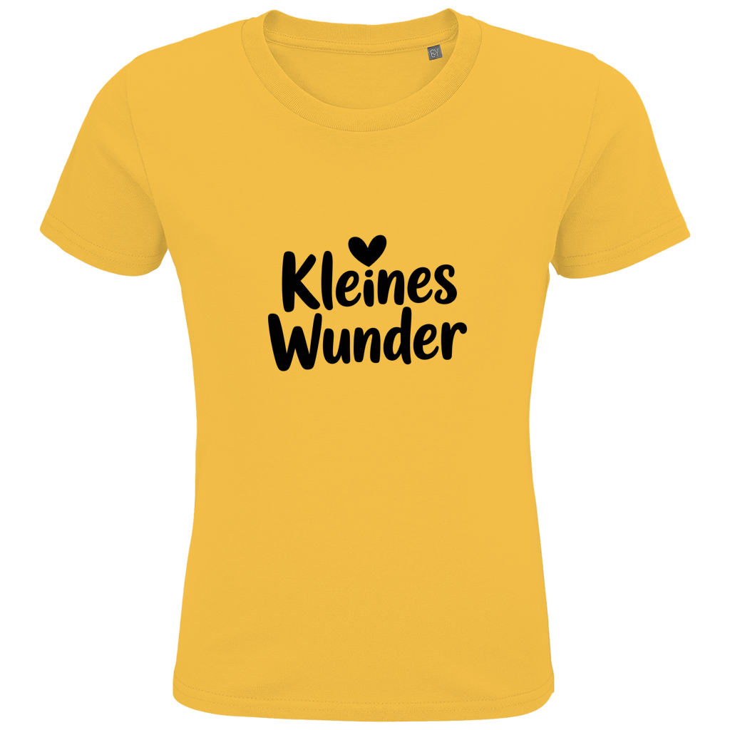 Kinder Bio T-Shirt „Kleines Wunder“ – Premium Kids Shirt aus Bio-Baumwolle | Nachhaltiges Spruchshirt