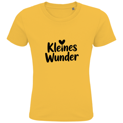 Kinder Bio T-Shirt „Kleines Wunder“ – Premium Kids Shirt aus Bio-Baumwolle | Nachhaltiges Spruchshirt