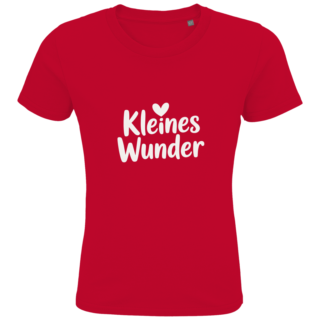 Kinder Bio T-Shirt „Kleines Wunder“ – Premium Kids Shirt aus Bio-Baumwolle | Nachhaltiges Spruchshirt