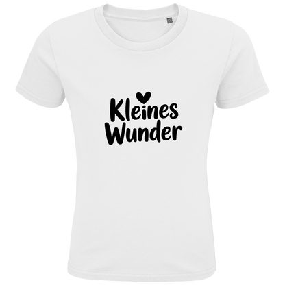 Kinder Bio T-Shirt „Kleines Wunder“ – Premium Kids Shirt aus Bio-Baumwolle | Nachhaltiges Spruchshirt