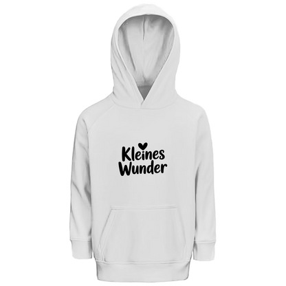 Kinder Bio Hoodie „Kleines Wunder“ – Premium Kids Hoodie aus Bio-Baumwolle | Nachhaltiger Spruch Hoodie