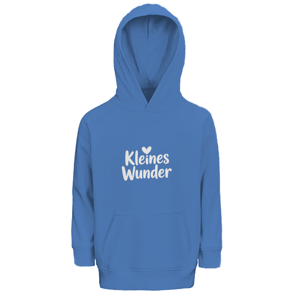 Kinder Bio Hoodie „Kleines Wunder“ – Premium Kids Hoodie aus Bio-Baumwolle | Nachhaltiger Spruch Hoodie