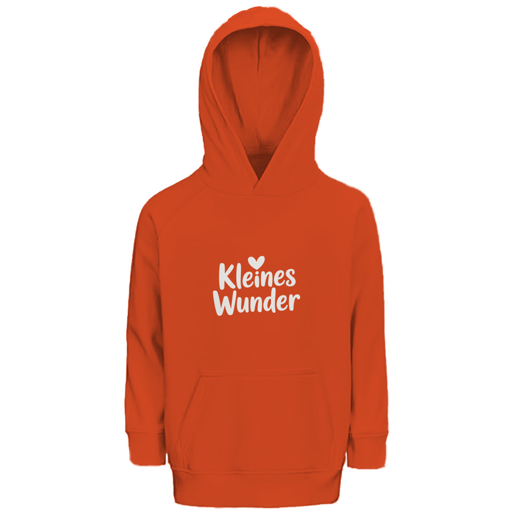 Kinder Bio Hoodie „Kleines Wunder“ – Premium Kids Hoodie aus Bio-Baumwolle | Nachhaltiger Spruch Hoodie