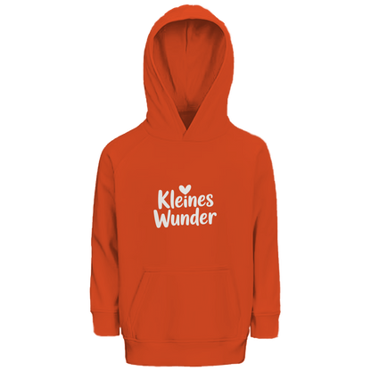 Kinder Bio Hoodie „Kleines Wunder“ – Premium Kids Hoodie aus Bio-Baumwolle | Nachhaltiger Spruch Hoodie