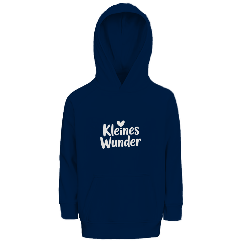 Kinder Bio Hoodie „Kleines Wunder“ – Premium Kids Hoodie aus Bio-Baumwolle | Nachhaltiger Spruch Hoodie