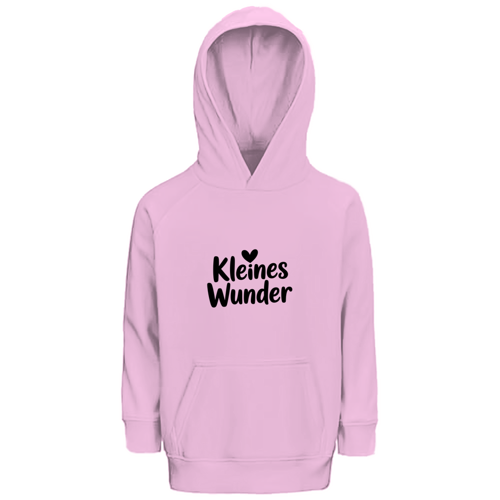 Kinder Bio Hoodie „Kleines Wunder“ – Premium Kids Hoodie aus Bio-Baumwolle | Nachhaltiger Spruch Hoodie
