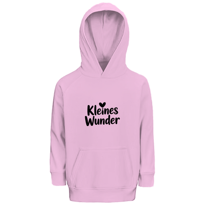Kinder Bio Hoodie „Kleines Wunder“ – Premium Kids Hoodie aus Bio-Baumwolle | Nachhaltiger Spruch Hoodie