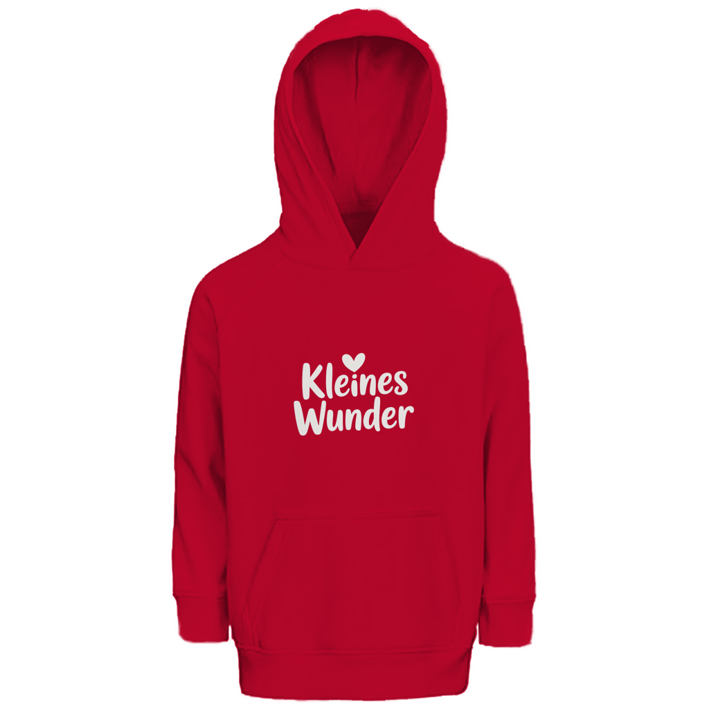 Kinder Bio Hoodie „Kleines Wunder“ – Premium Kids Hoodie aus Bio-Baumwolle | Nachhaltiger Spruch Hoodie