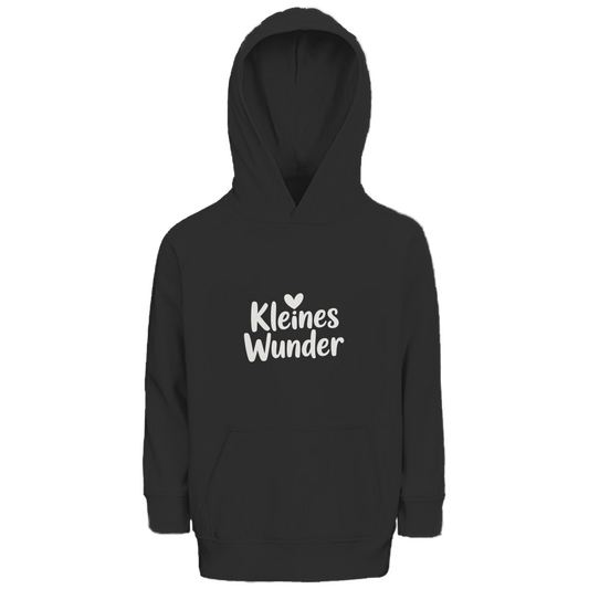Kinder Bio Hoodie „Kleines Wunder“ – Premium Kids Hoodie aus Bio-Baumwolle | Nachhaltiger Spruch Hoodie