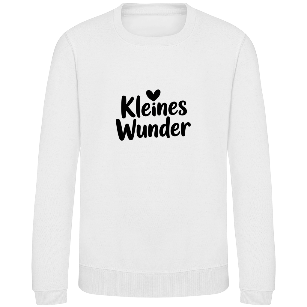 Kinder Sweatshirt „Kleines Wunder“ – Premium Kids Pullover | Nachhaltiges Spruch Sweatshirt